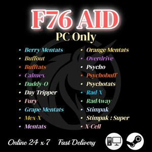 ✨Fallout 76 PC AID CHEMS BUFF✅Berry Mentats/Overdrive/Bufftats/Stimpak/Other✅ - Picture 1 of 1