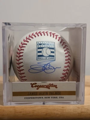 JIM PALMER Baltimore Orioles Signed OML Hall of Fame Baseball (JSA Witness COA) - Image 1 of 4