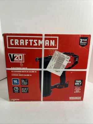 CRAFTSMAN CMCN616B V20 PREGADOR DE ACABAMENTO CALIBRE 16 - FERRAMENTA SOMENTE Novo Selado - Imagem 1 de 4