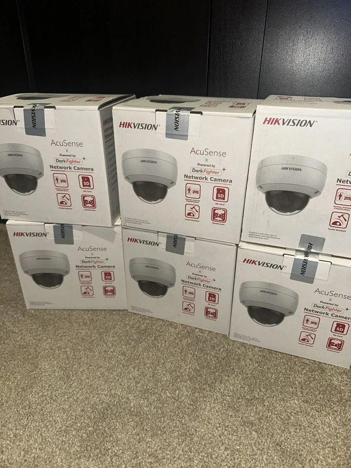 Hikvision 4K 8MP Dome IP Camera Acusense DarkFighter Mic IP67 DS-2CD2186G2-ISU - Image 1 of 4