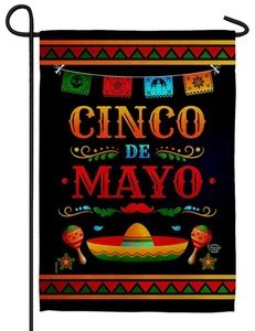 Cinco de Mayo Sublimated Garden Flag - Picture 1 of 1