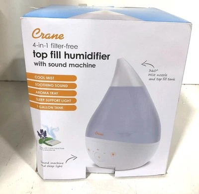 Grúa EE-5306W Humidificador de niebla fría de 1 galón con máquina de sonido Nuevo Foto 1 de 3
