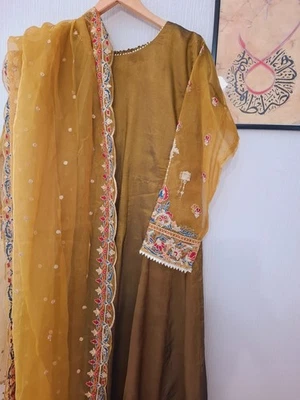 Afghanische Pakistanische Indische besticktekleid partykleid maxikleid Gr.L/44 - Bild 1 von 4