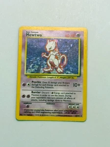 1999 Mewtwo Holo Pokemon Base Set Unlimited WOTC NM WOTC 10/102 - Bild 1 von 7