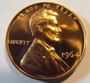 1964 Lincoln Memorial Cent unzirkulierte Münze aus Münzsätzen gezogen - Bild 1 von 4
