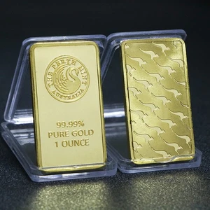 1 Oz Ounce Gold Kangaroo Minted Bullion High-quality memorial Bar - Picture 1 of 3