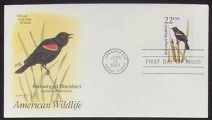 US FDC American Wildlife SC #2303 RED-WINGED BLACKBIRD, Toronto 1987. - Picture 1 of 1
