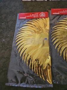 2 Vintage Weihnachtshaus große neue alte Lager Folie Ornamente Made in Japan RAR - Bild 1 von 5