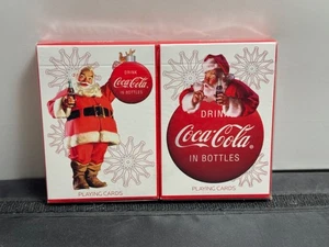 2008 Drink Coca-Cola Coke Santa 2 Decks Playing Cards - Picture 1 of 2