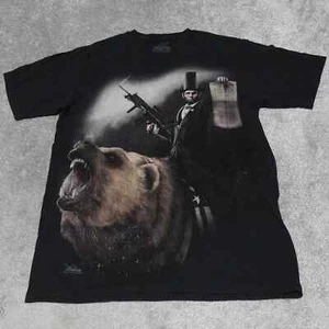 The Mountain The Lincoln The Emancipator T-Shirt Men's Medium Black Tie Dye - Picture 1 of 11