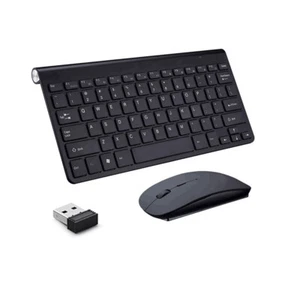 Wireless Keyboard Mouse Combo Set Ultra Slim 2.4GHz Kit USB Receiver Mice for PC - Picture 1 of 9