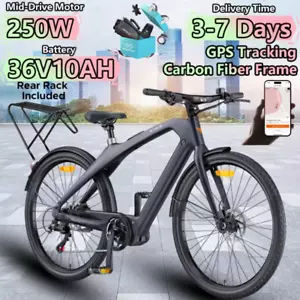 ENGWE N1PRO Elektrofahrrad 250W Mittelmotor 10AH Hydraulische Bremse Ebike W/GPS - Bild 1 von 25