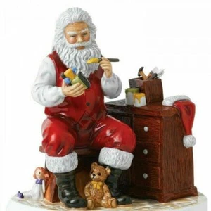 Figurine de Noël Royal Doulton 2020 - Atelier du Père Noël, 21 cm - Hn5932 Neuve - Photo 1/4