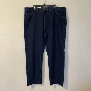 NWT Wrangler Authentic Blue Denim Jeans Men's 42x30 Classic 5-Pocket Regular Fit - Picture 1 of 15