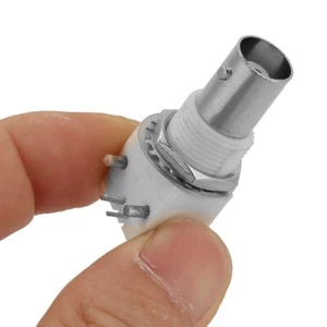 BNC Female Mount Connector 10pcs 90 Degree White Mount Connector Board 2P BNCQ9 - Zdjęcie 1 z 7