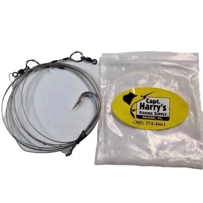 12 pies Shark Trace 11/0 gancho 6/0 alambre trenzado giratorio - nuevo y sin ... - Imagen 1 de 4