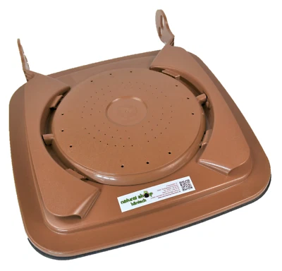 BIOLOGIC Madendeckel 60-80 Liter in Braun geg. Maden Gerüche in Biomüll & Restmülltonnen