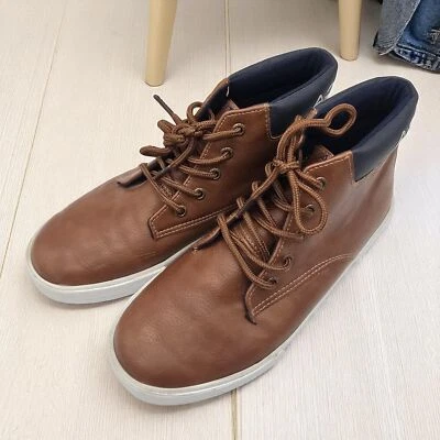 Nautica Sneakers Mens 5 Brown High Top  Boys Casual Shoes - Image 1 of 4