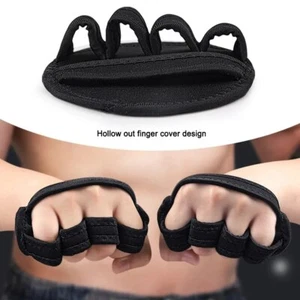 Guantes de gimnasio de levantamiento de pesas para hombres mujeres cuero agarre de palma levantamiento de pesas fitness - Imagen 1 de 3