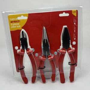 Amtech Set 3pz Pinze Resistenti B0850, Naso Lungo, Utensili Filo Taglierina Laterale - Nuovo - Foto 1 di 4