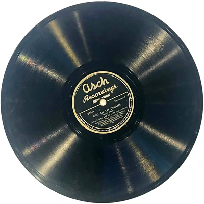 Jerry Jerome - Girl Of My Dreams / Rainbow Blues - Asch Recordings 10" 78rpm - Image 1 of 4