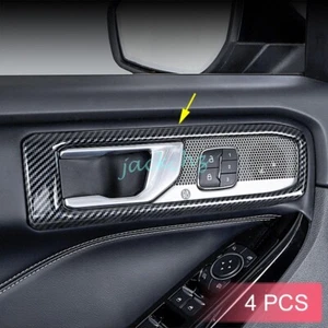Manija de puerta interior de fibra de carbono envolvente molduras para Ford Explorer 2020-2024 - Imagen 1 de 5