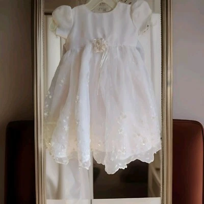 Vestido de Graduación dIVA Kidz Niñas Talla 3 Blanco Boda Elegante Tul Cuentas   Foto 1 de 4
