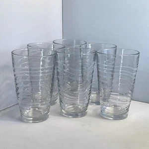 6 Libbey Orbita Cooler Water or Tea Drinking Glasses EUC - Picture 1 of 5