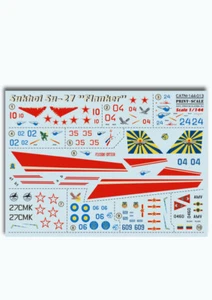 Print Scale 144-013 1/144 scale Decal for airplane - Sukhoi Su-27 "Flanker" War - Picture 1 of 12