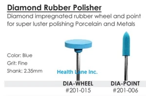 Meta BesQual Dental Diamond Impregnated Rubber Polishers HP Wheel Point - Picture 1 of 3