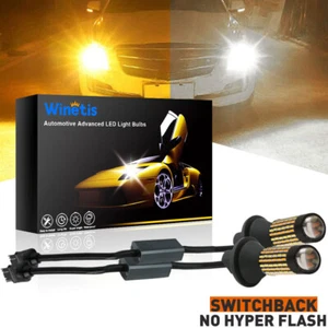 2X 3157 Switchback White/Amber No Hyper Flash 120-LED Turn Signal Light Bulbs - Bild 1 von 10