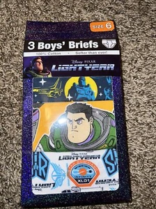 Disney Pixar Toy Story Boys Briefs New 3 pairs Size 6 100% Cotton - Picture 1 of 3