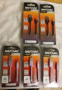 Rayovac Fusion Ladegerät Micro USB Kabel Sortiment 5 Ladegeräte 6' & 10' Länge - Bild 1 von 9