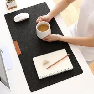 Tapis de bureau pour ordinateur de bureau, Table moderne en feutre de laine, pou - Zdjęcie 1 z 11