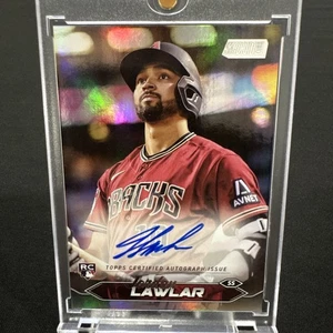 2024 Topps Stadium Club Jordan Lawlar RC Photo Variation Auto /10 #DVA-JL - Bild 1 von 5