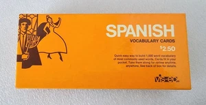 VIS-ED Spanish Vocabulary Cards Set with Spanish Grammar and Verbs Cards NIB  - Picture 1 of 10