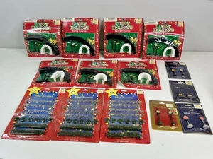 Lotto accessori villaggio miniatura set treno espresso Babbo Natale Happy Holidays vintage - Foto 1 di 4