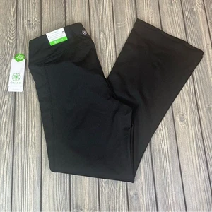 NEW Gaiam Black Flare Yoga Pants Women's Large - Picture 1 of 16