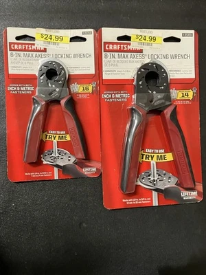 Juego de llaves de bloqueo NOS Craftsman 2 piezas Max Axess 6” 8” 35358 35358 totalmente nuevas Foto 1 de 3