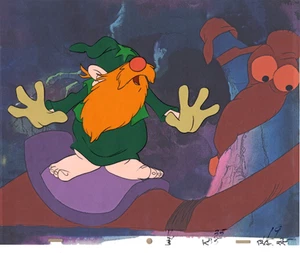 WIZARDS ANIMATION ART: ORIGINAL RALPH BAKSHI PRODUCTION CELS + Free Autograph - Bild 1 von 1