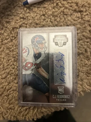 2014 Panini Totally Certified Cj Fiedorowicz Auto - Image 1 of 2
