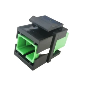 High-Quality Black SC to SC APC Keystone Module | Fiber Optic Coupler Adapter - Picture 1 of 1