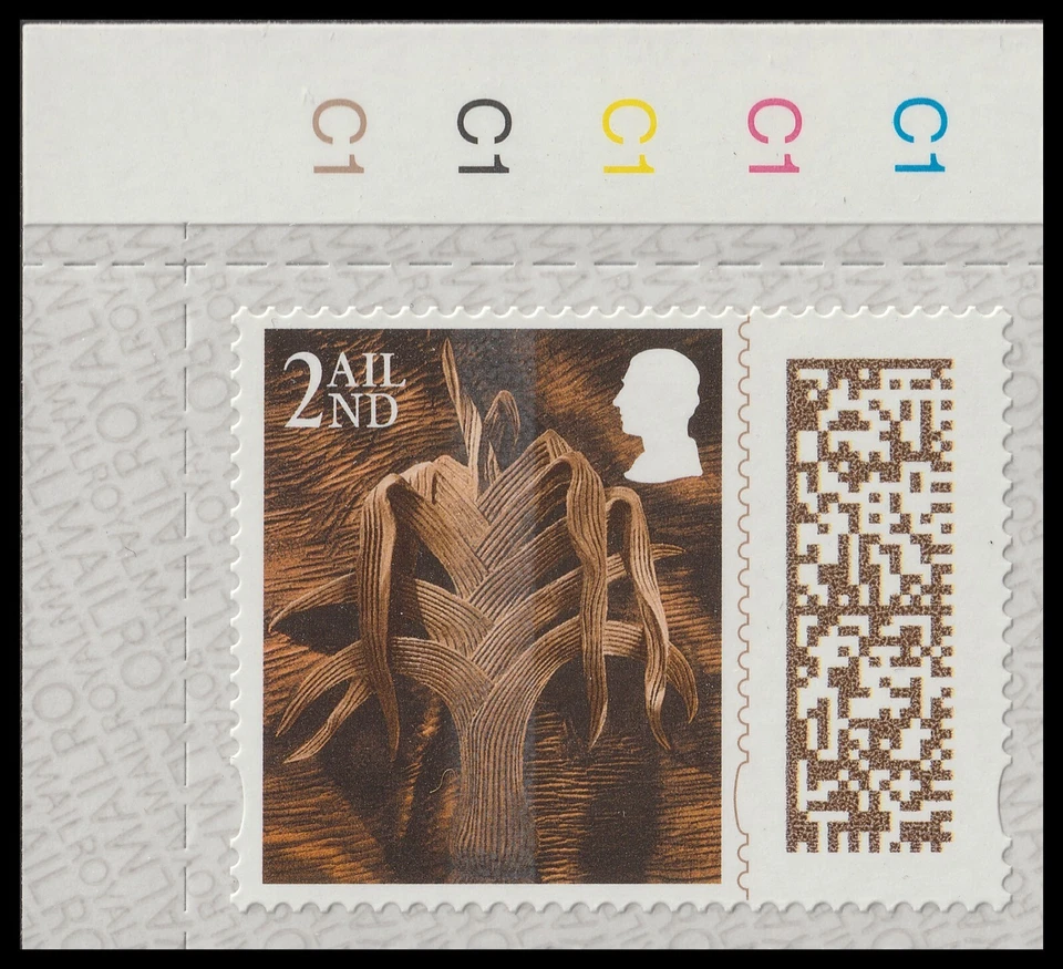GB Country Definitive Wales Leek 2nd cylinder single MNH 2024 - Image 1 of 1