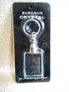 Vintage New York City Skyline Schlüsselanhänger / Twin Towers / Eurosun Kristall / Neu aus altem Lagerbestand - Bild 1 von 4