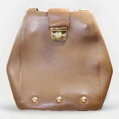 Auténtico Bolso de Hombro Salvatore Ferragamo Cuero Beige  Foto 1 de 4