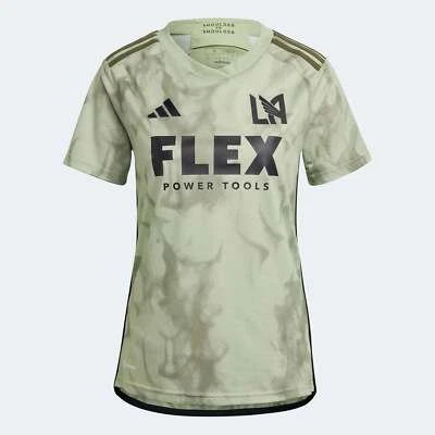 Camiseta Adidas 2023-24 LAFC Feminina Away - Magic Lime-Tent Verde - Imagem 1 de 3
