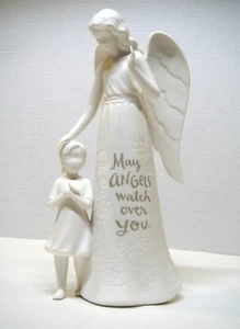Hallmark Joanne Eschrich Guardian Angel & Girl Child "May Angels Watch Over You" - Picture 1 of 10