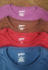 Lot of 4 Arizona Jean Co Womens Basic T-Shirt Red crew Neck Cotton Blend Tee XL 