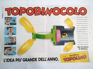 Topobinocolo Mickey Advertising 1991 Werbung Italian Magazine Advertising 46x30 - Picture 1 of 1