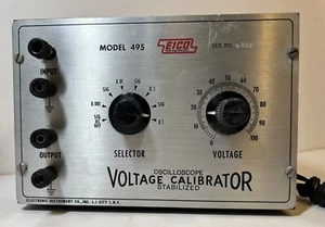 Vintage EICO Model 495 Oscilloscope Voltage Calibrator Stabilized - Powers Up - Picture 1 of 6